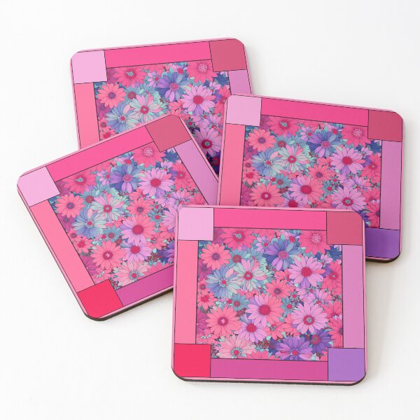 Item preview, Maximalist Flowers Pastel Floral Art Color Blocks Style 2 of 2 - Colors 4 of 6 designed and sold by Beachy.