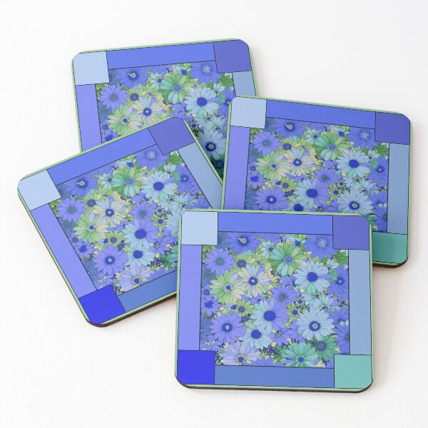 Item preview, Maximalist Flowers Pastel Floral Art Color Blocks Style 2 of 2 - Colors 5 of 6 designed and sold by Beachy.