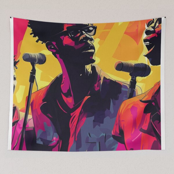 Item preview, Male and female singer on stage designed and sold by GGardenStudio.