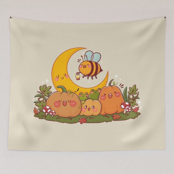 Item preview, Bee in Pumpkin Patch designed and sold by NasDoodleArt.