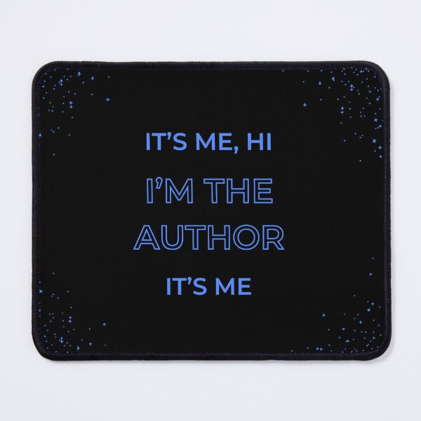 Item preview, It's Me, Hi I'm The Author It's Me in black and blue. designed and sold by Susan-Marie220.