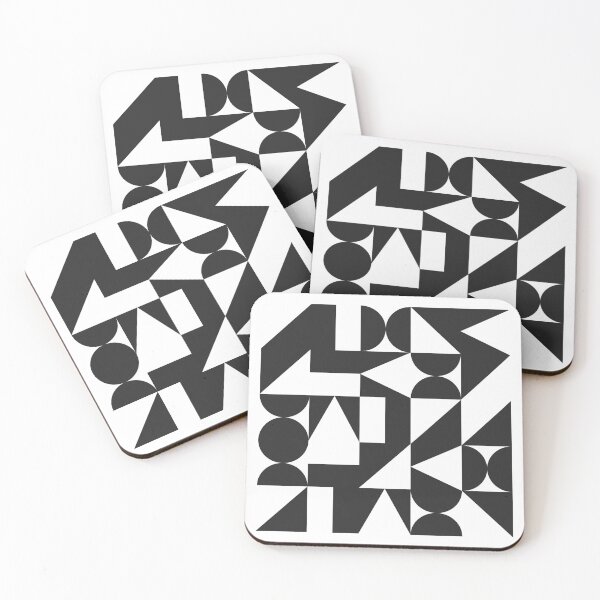 Item preview, Waldorf Salad Geometric black and white designed and sold by minimo-depot.