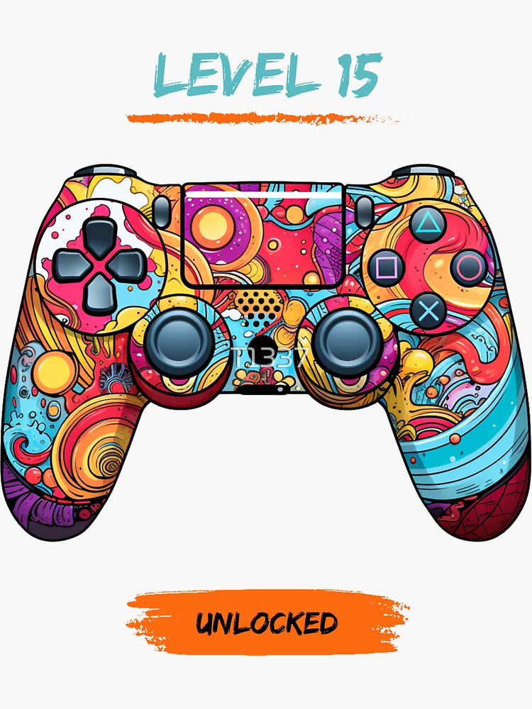 15 And I Eat Sleep Game Repeat: Video Game Controller Gift For