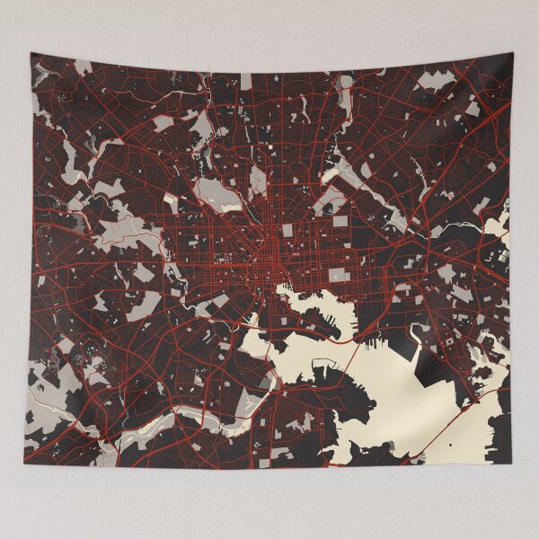 Item preview, Baltimore City Map of Maryland, USA - Vector designed and sold by deMAP.