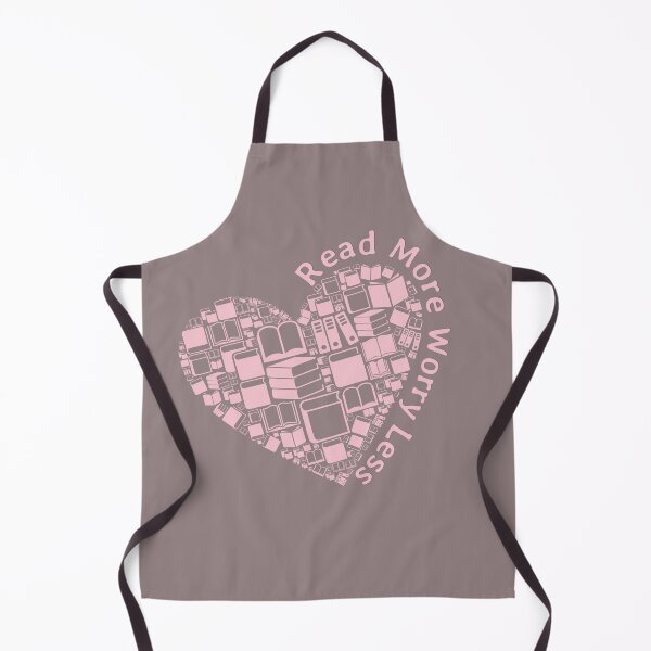 Item preview, Read More Worry Less - Books In Heart Shape designed and sold by Wiss2Arts.