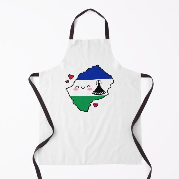 Item preview, Lesotho Flag Map Smile with Love designed and sold by pixelsparkzone.