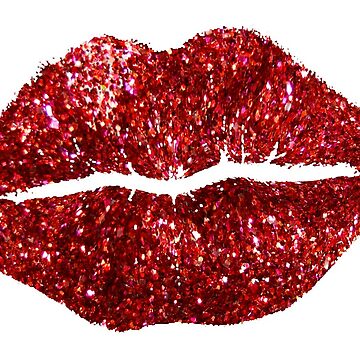 Glitter Lips!  Sticker for Sale by myheadisaprison