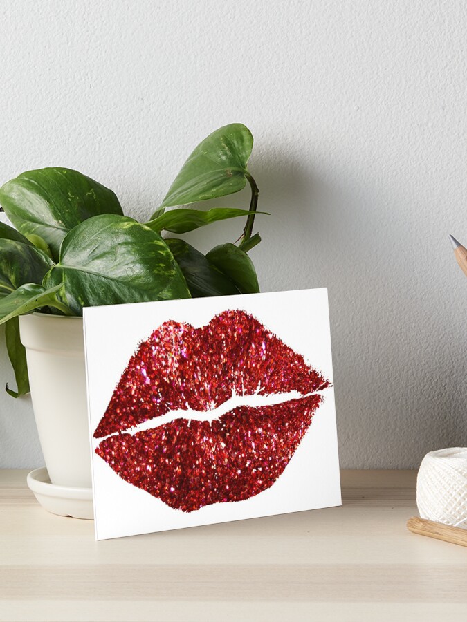 Glitter Lips!  Sticker for Sale by myheadisaprison