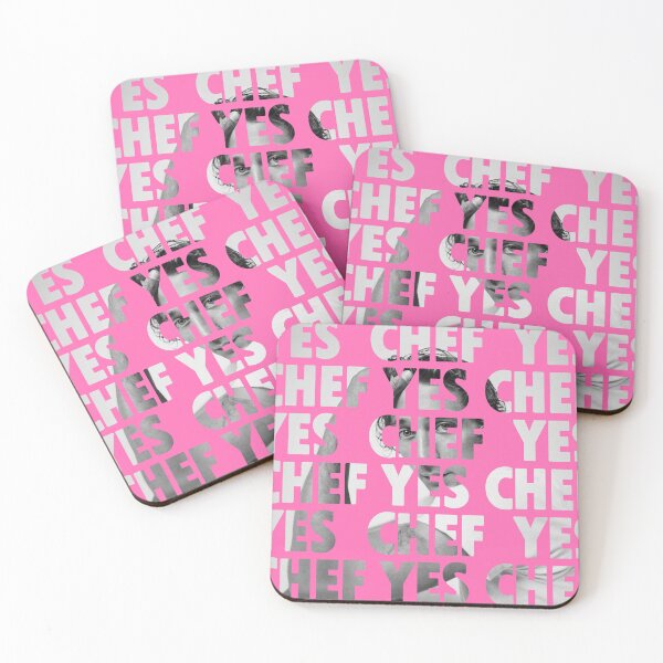 Item preview, YES CHEF YES,CHEF jeremy allen white bear (hot pink) designed and sold by SpottedDesigns.