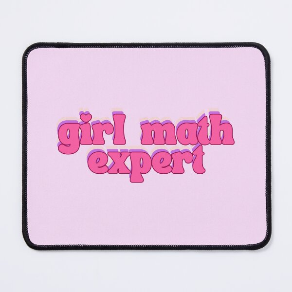 Item preview, Girl Math Expert pink outlined designed and sold by Neeshki.