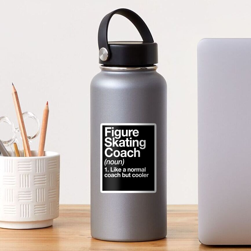 Figure Skating Coach Funny Definition Trainer Gift Design Sticker