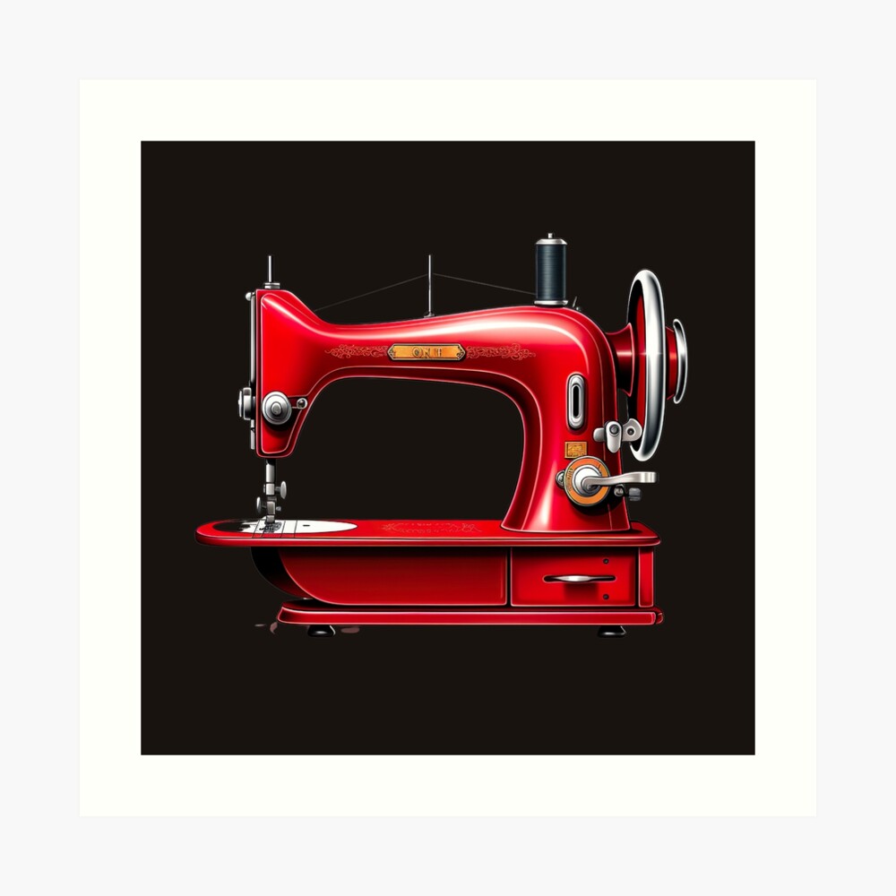 Pink Sewing Machine Poster by YumeeCraft