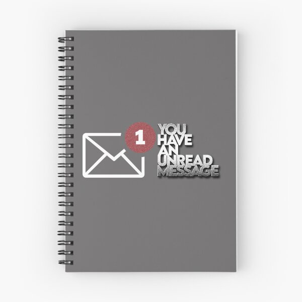 Item preview, You have an unread message qoute interesting text on t shirt, funny, cool designed and sold by ironpalette.