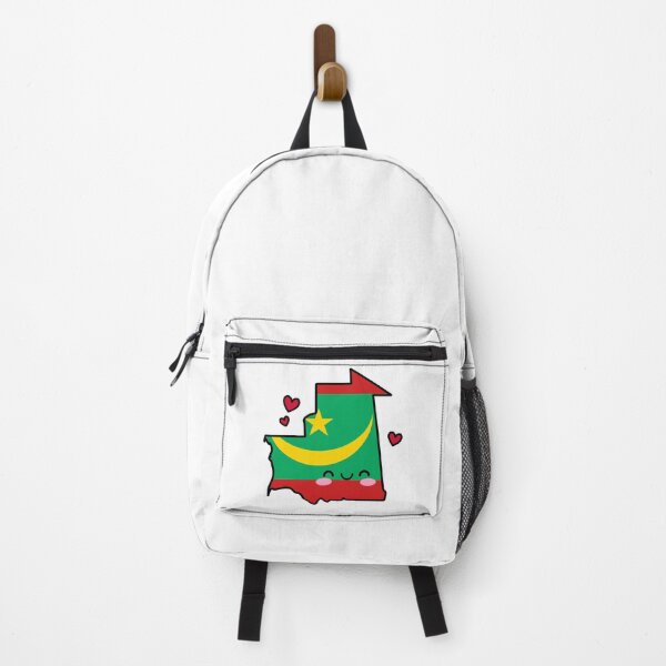 Item preview, Mauritania Flag Map Smile with Love designed and sold by pixelsparkzone.