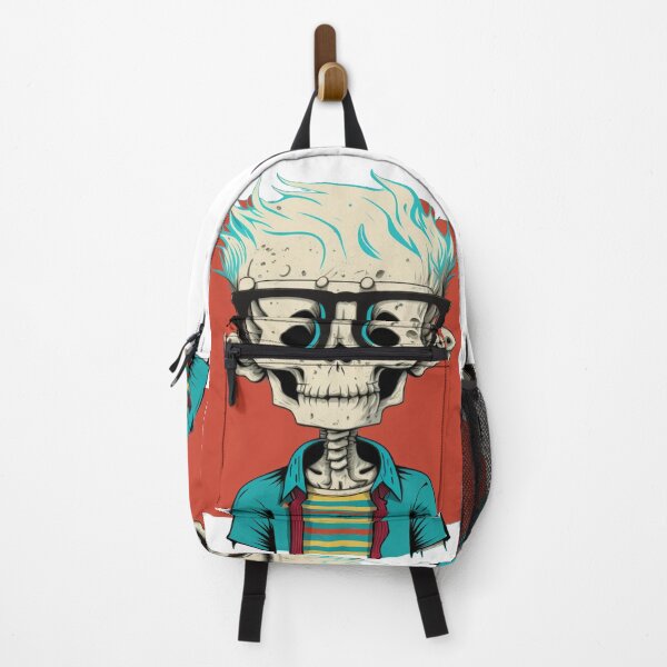 Item preview, Nerdy Skeleton Pop Art Design designed and sold by GrimAndGrind.