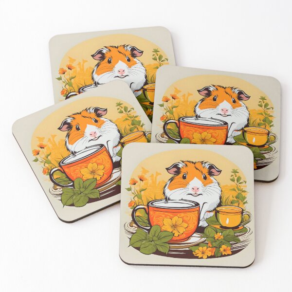 Item preview, Cute Guniea Pig and Coffee designed and sold by WildlifeInc.