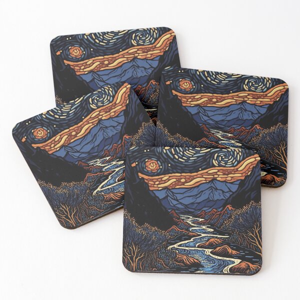 Item preview, Starry Night Over Thule River designed and sold by OccultDreams.