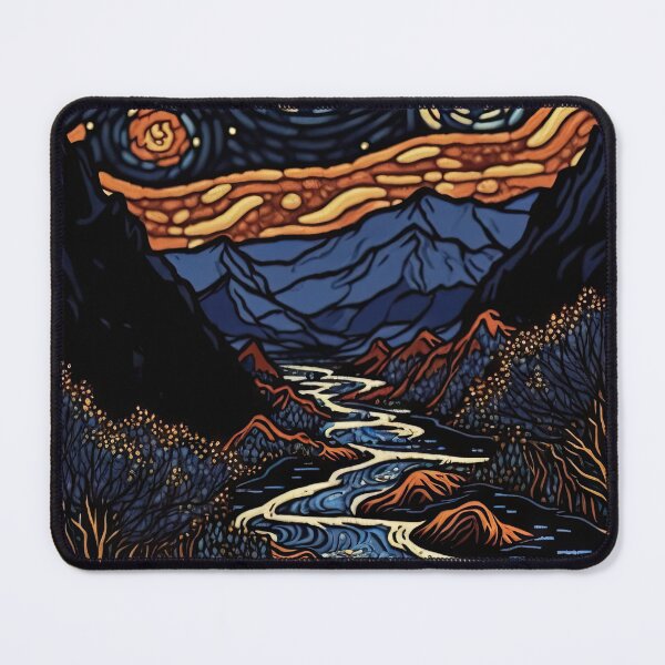 Item preview, Starry Night Over Thule River designed and sold by OccultDreams.