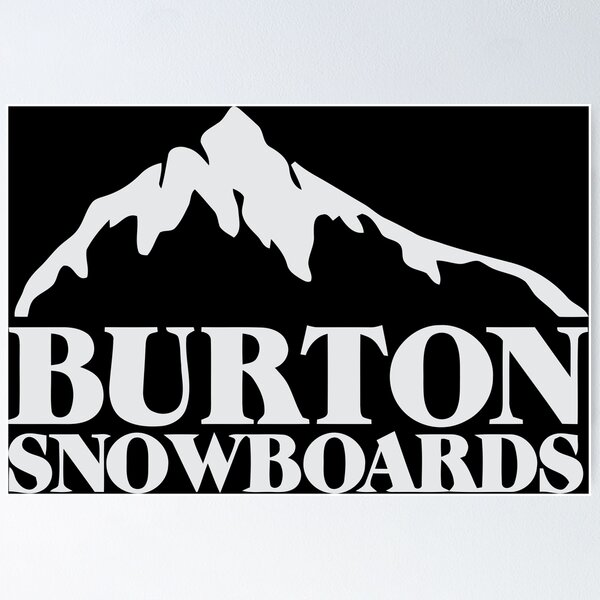 snowboard burton noir et blanc