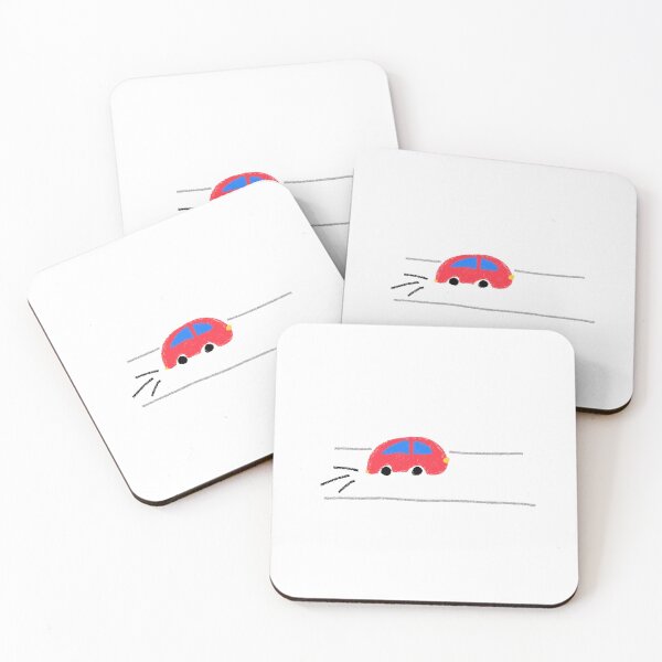Item preview, Red car speeding down the street designed and sold by Muuumbber.