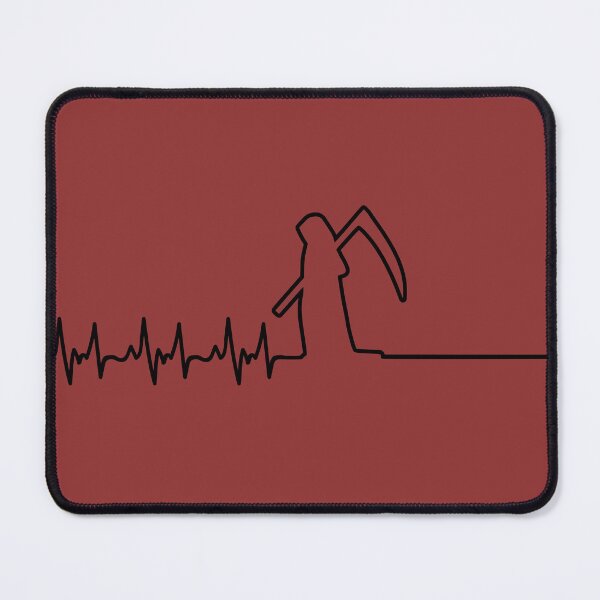 Item preview, Grim Reaper Flatline Spooky Funny Heartbeat Monitor DARK designed and sold by CRHPOD20.