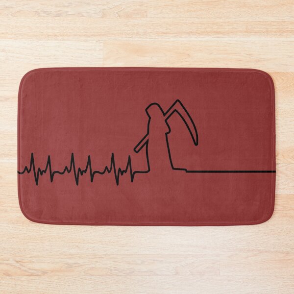 Item preview, Grim Reaper Flatline Spooky Funny Heartbeat Monitor DARK designed and sold by CRHPOD20.