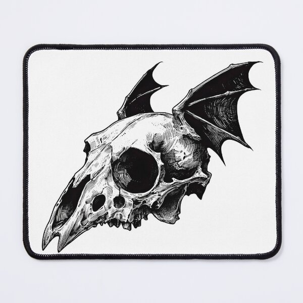 Item preview, winged skull designed and sold by CALAMITYMOSS.