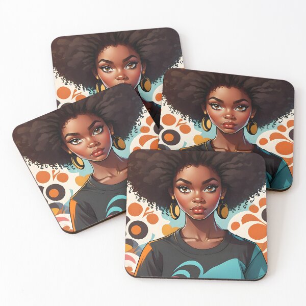 Item preview, Beautiful Black Woman designed and sold by AiPixals.