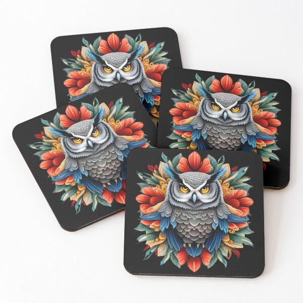 Item preview, Owl And Flowers designed and sold by TeyMank.