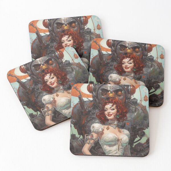 Item preview, Sci-Fi Cyberpinup Futuristic Beauties & Retro Glam designed and sold by GueloStudio.