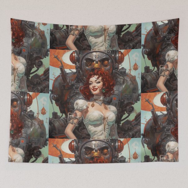 Item preview, Sci-Fi Cyberpinup Futuristic Beauties & Retro Glam designed and sold by GueloStudio.