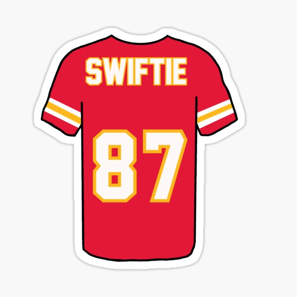 Travis Kelce Jersey Sticker for Sale by aenewby