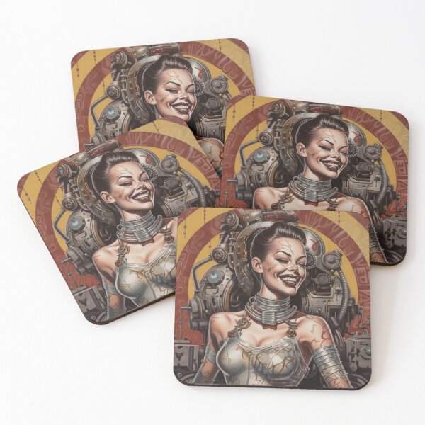 Item preview, Sci-Fi Cyberpinup Futuristic Beauties & Retro Glam designed and sold by GueloStudio.