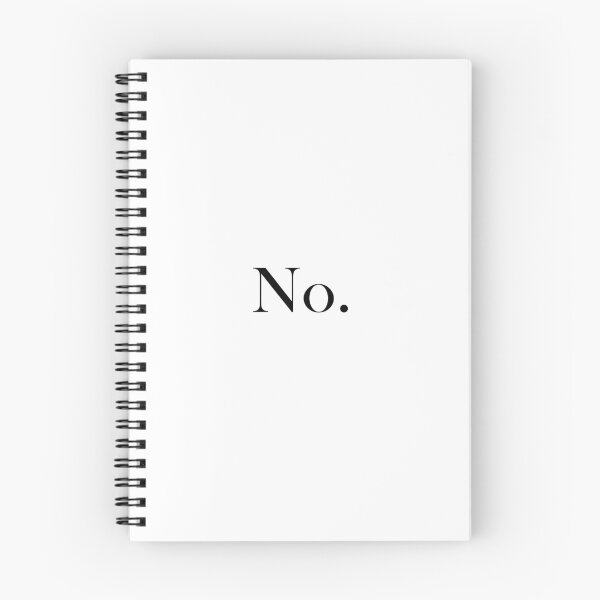Item preview, "No." (Black text version) designed and sold by ShailleMaille.