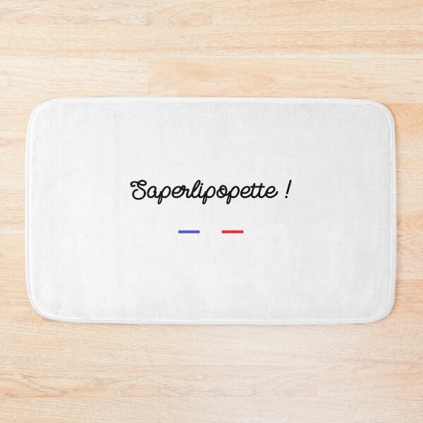 Item preview, French expression and proverb Saperlipopette designed and sold by FriskyLama.