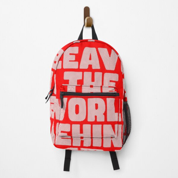 Item preview, LEAVE THE WORLD BEHIND qoute interesting text on t shirt, funny, cool designed and sold by ironpalette.