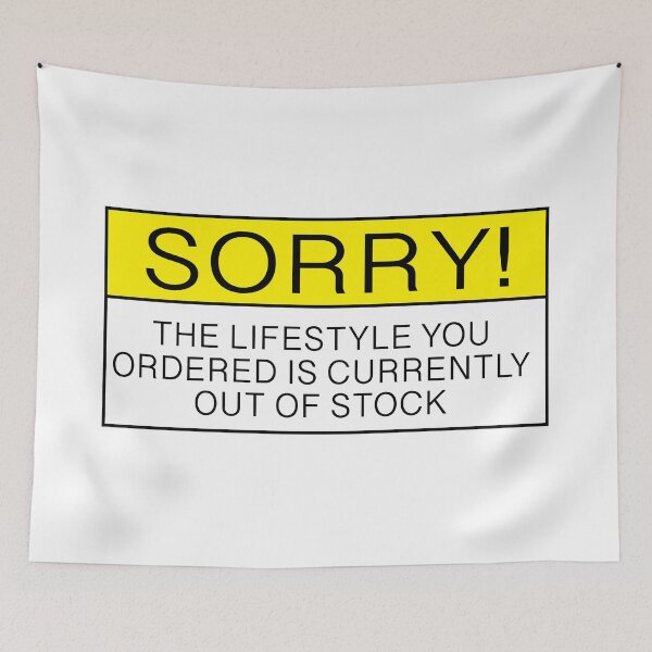 Item preview, SORRY FUNNY BUMPER STICKER designed and sold by estudio3e.