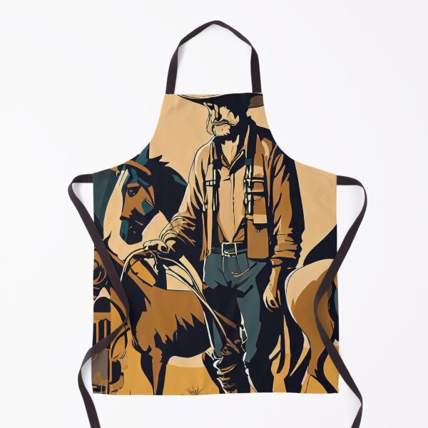 Item preview, Cowboy and horses designed and sold by GGardenStudio.