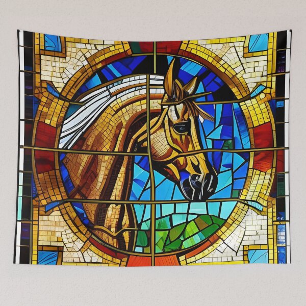 Item preview, Palomino Mosaic Stained Glass designed and sold by Paw's Arts.