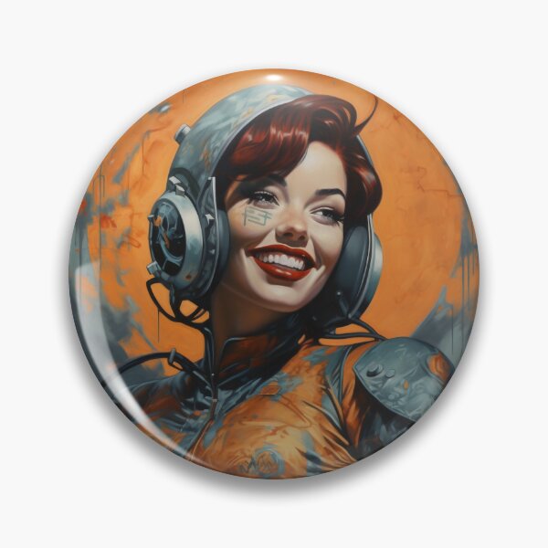Item preview, Sci-Fi Cyberpinup Futuristic Beauties & Retro Glam designed and sold by GueloStudio.