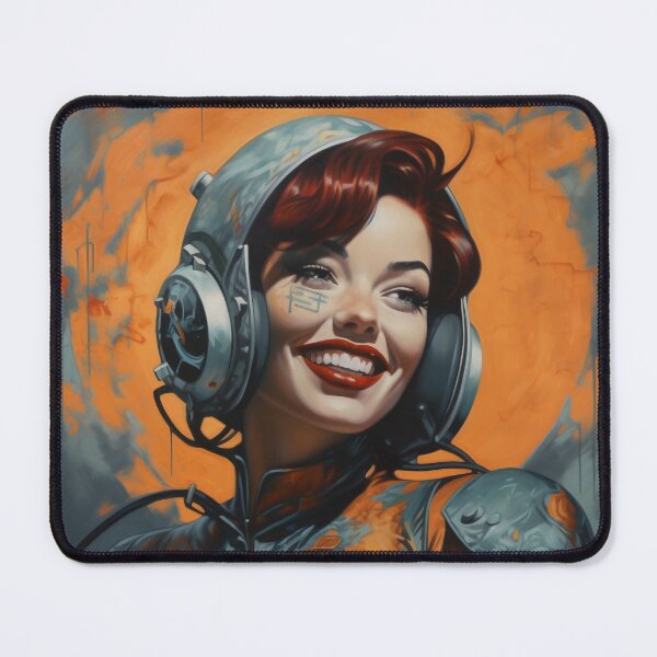 Item preview, Sci-Fi Cyberpinup Futuristic Beauties & Retro Glam designed and sold by GueloStudio.