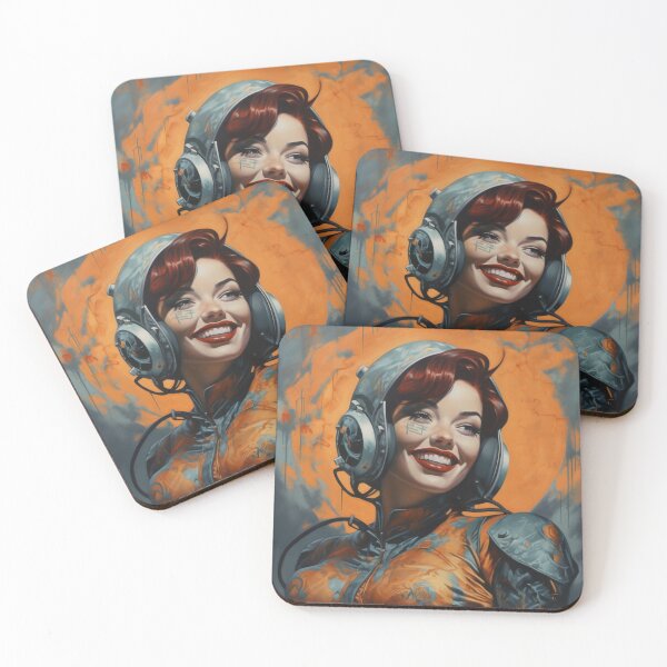 Item preview, Sci-Fi Cyberpinup Futuristic Beauties & Retro Glam designed and sold by GueloStudio.