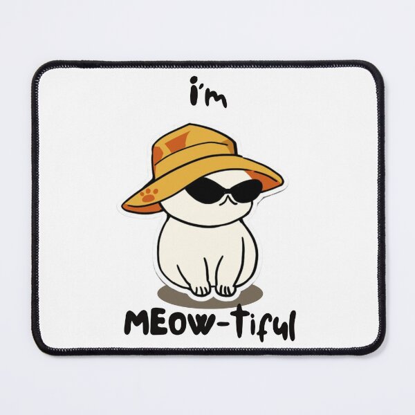 Item preview, Animal Pun Cat MEOW-tiful designed and sold by bububabuinc.