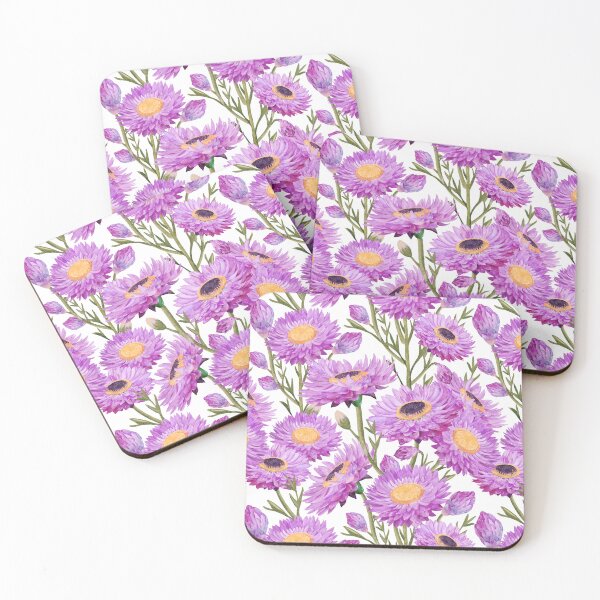 Item preview, Purple Paper Daisies Floral Blooms designed and sold by Sketchbook Designs.