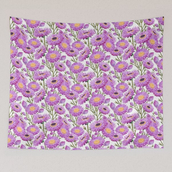 Item preview, Purple Paper Daisies Floral Blooms designed and sold by Sketchbook Designs.
