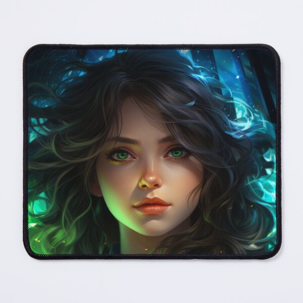 Item preview, Portrait of a beautiful woman with green eyes. designed and sold by Zavdesign.