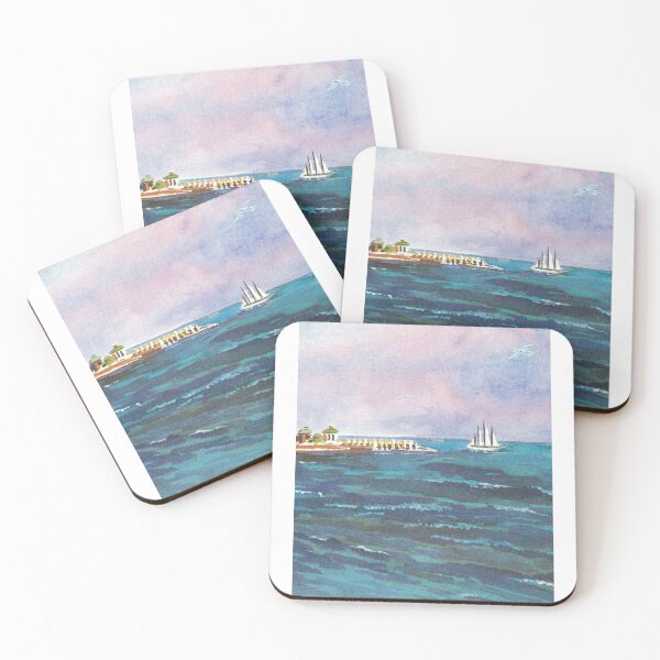 Item preview, Sailboat and Seagull designed and sold by MarMorrisArt.