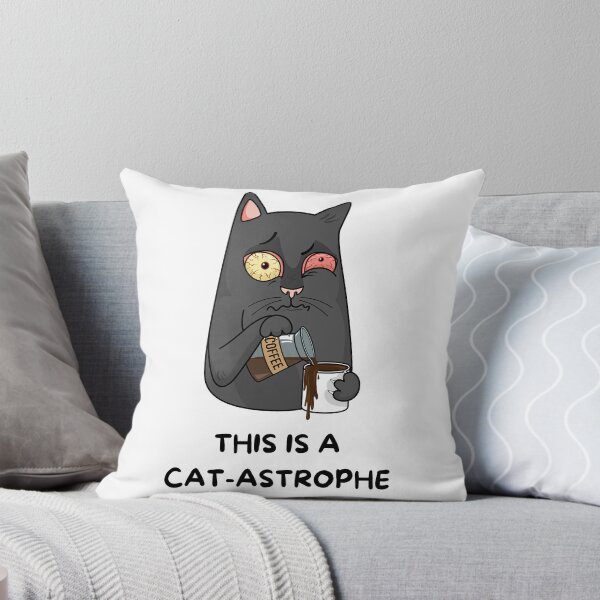 Item preview, Animal Pun CAT-astrophe designed and sold by bububabuinc.