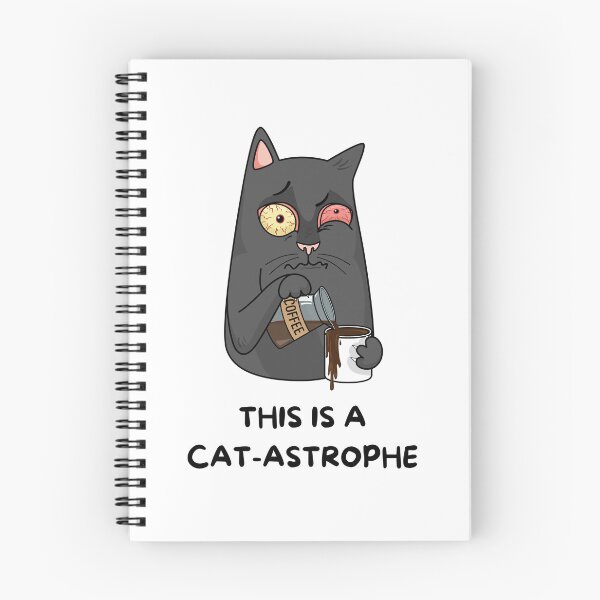 Item preview, Animal Pun CAT-astrophe designed and sold by bububabuinc.
