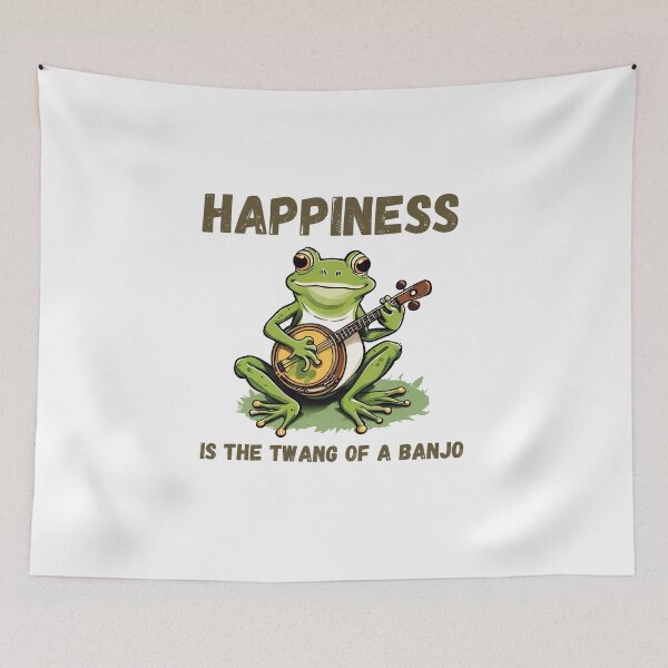 Item preview, Happiness is the twang of a banjo designed and sold by TempoTees.